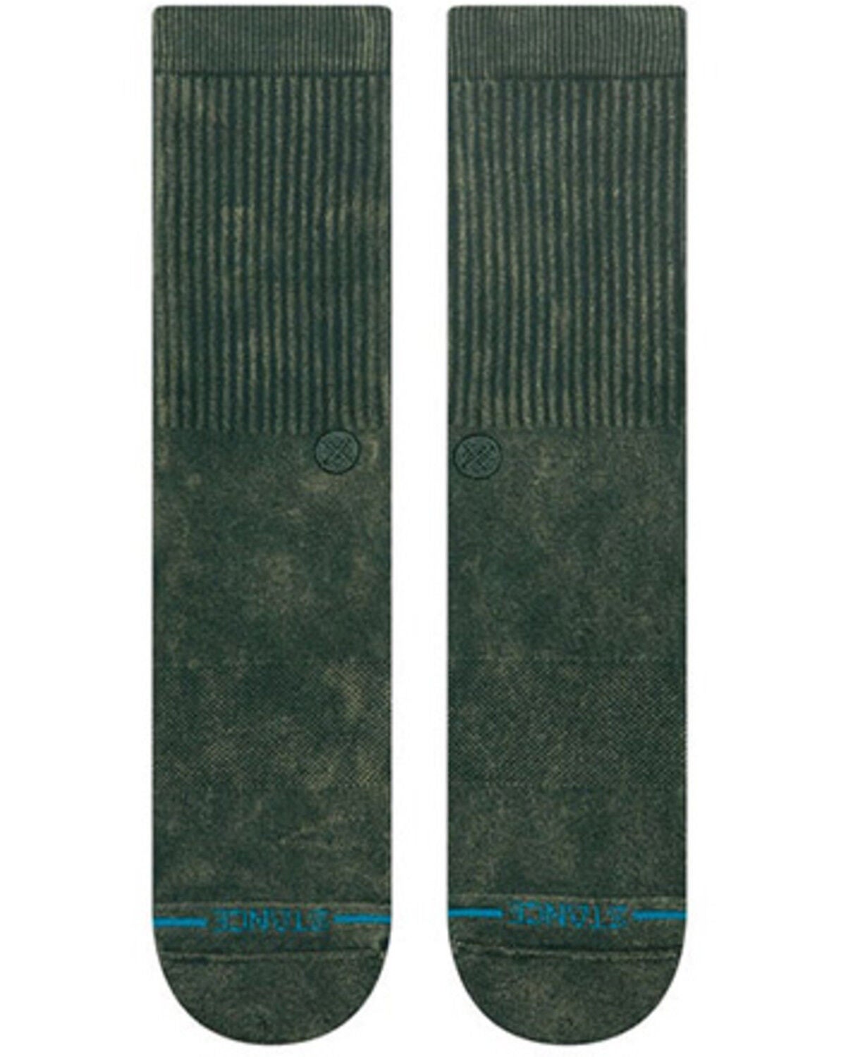 Image #3 - Stance Men's Icon Crew Socks, Dark Green, hi-res