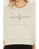 Image #3 - Kimes Ranch Women's Embroidered Crewneck, Grey, hi-res