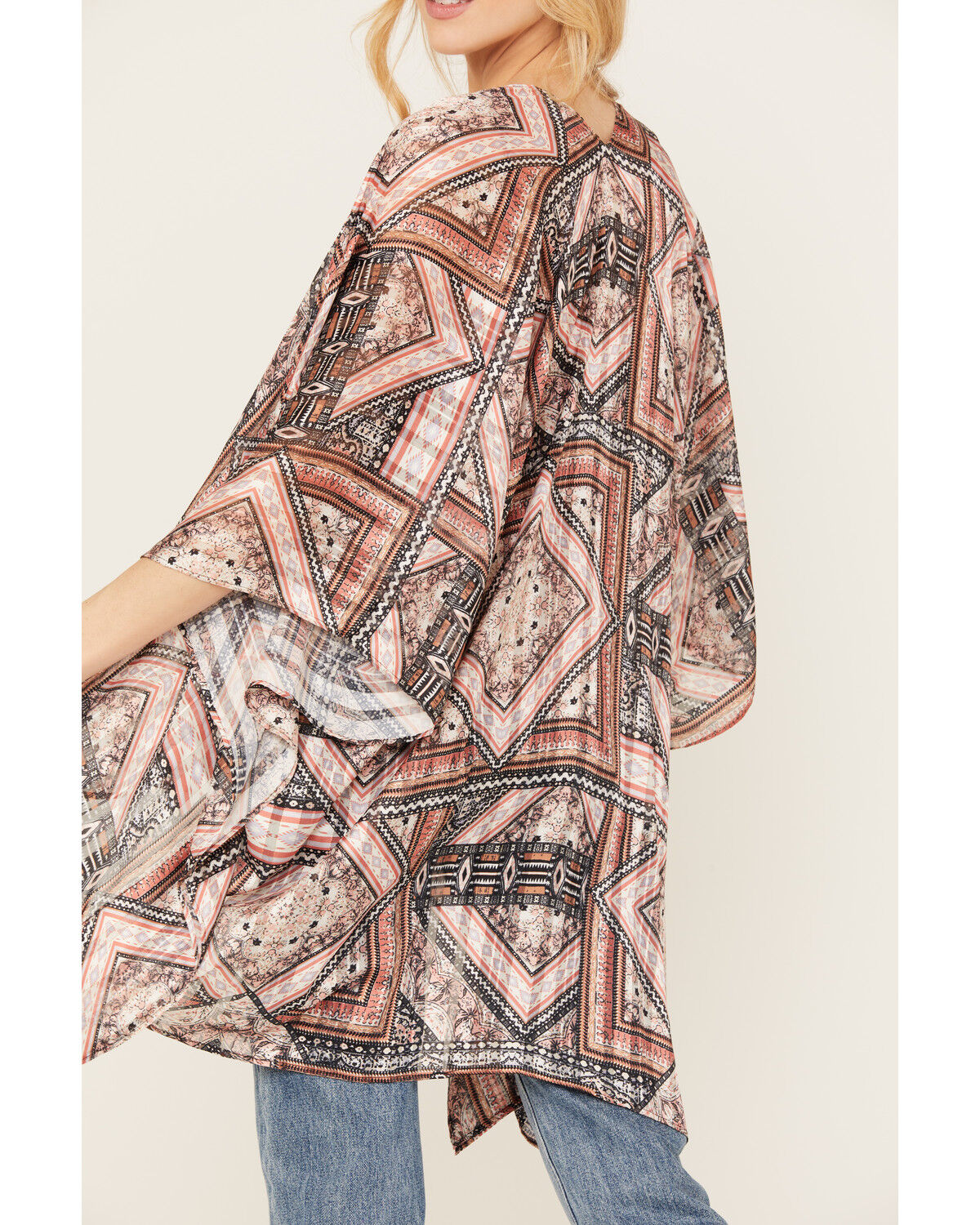 Image #4 - Shyanne Women's Pec Printed Bohemian Cami / Kimono Set, Pecan, hi-res