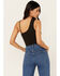 Image #4 - People of Leisure Women's Hollie One Shoulder Tank, Black, hi-res