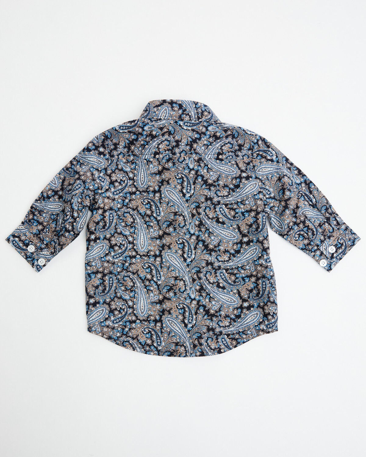 Image #3 - Cinch Infant Boys' Paisley Print Long Sleeve Button-Down Western Shirt, Multi, hi-res