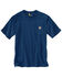 Image #1 - Carhartt Men's Loose Fit Heavyweight Logo Pocket Work T-Shirt - Big & Tall, Dark Blue, hi-res