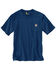 Carhartt Men's Loose Fit Heavyweight Logo Pocket Work T-Shirt - Big & Tall, Dark Blue, hi-res