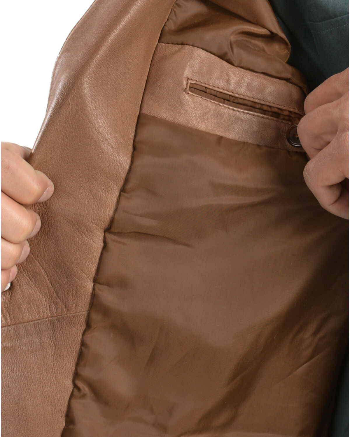 Image #4 - Scully Lamb Leather Blazer - Big, Medium Brown, hi-res