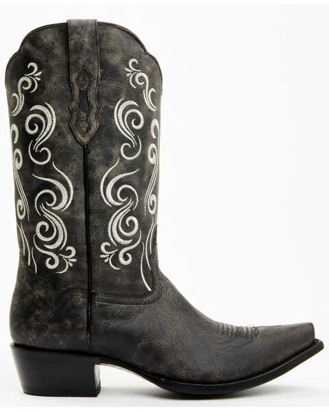 Image #2 - Moonshine Spirit Men's Clover Black Western Boots - Snip Toe , Black, hi-res