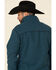 Powder River Outfitters Men's Teal Waffle Melange Knit Zip-Front Jacket , Teal, hi-res