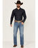 Image #1 - Rock 47 by Wrangler Men's Pine Springs Light Wash Slim Bootcut Stretch Denim Jeans, Light Wash, hi-res