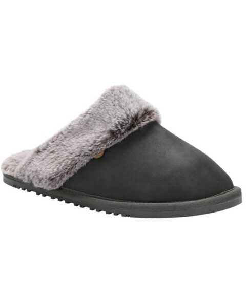 Image #1 - Lamo Footwear Women's Scuff Slippers , Charcoal, hi-res