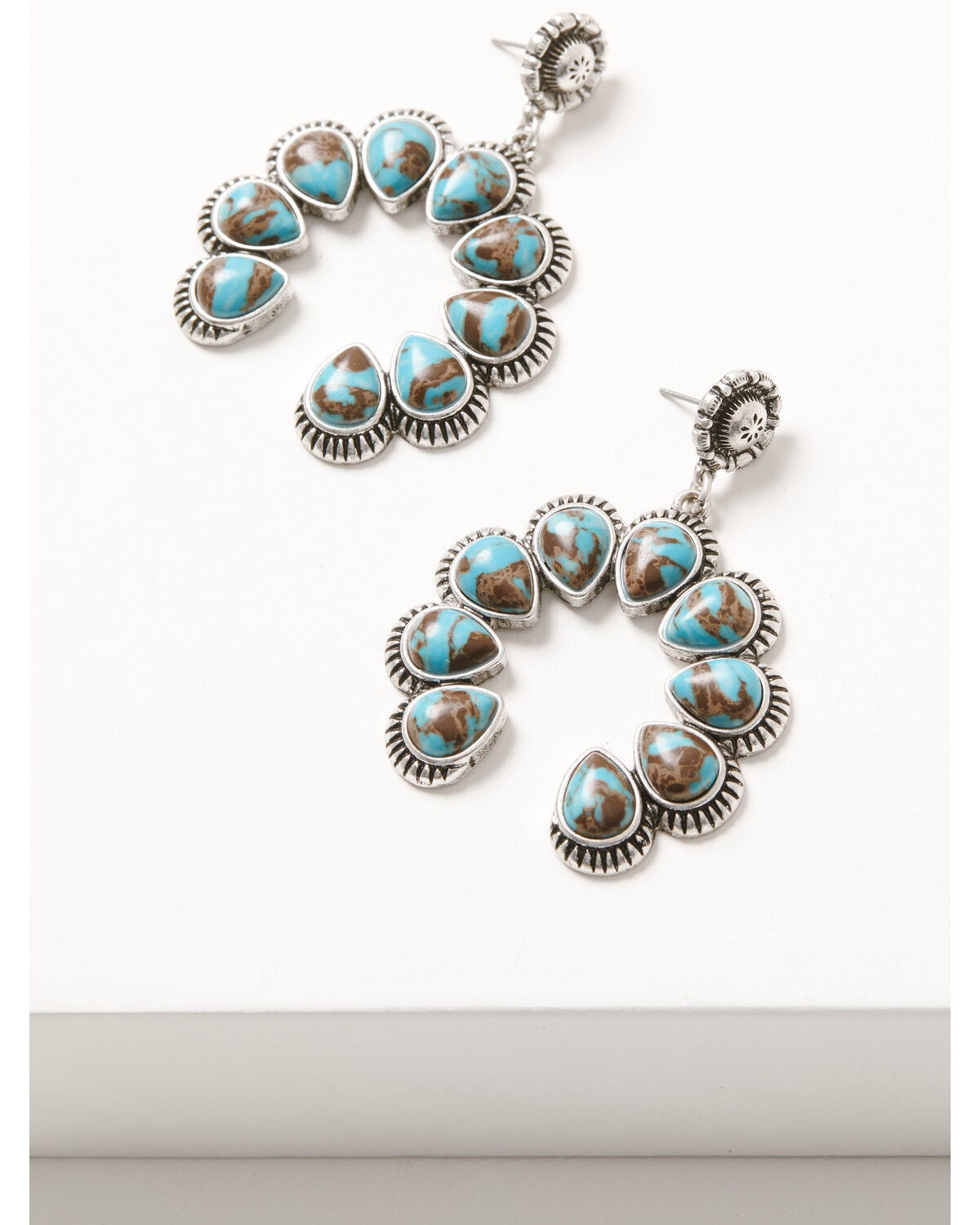 Image #1 - Idyllwind Women's Squash Blossom Earrings, Silver, hi-res