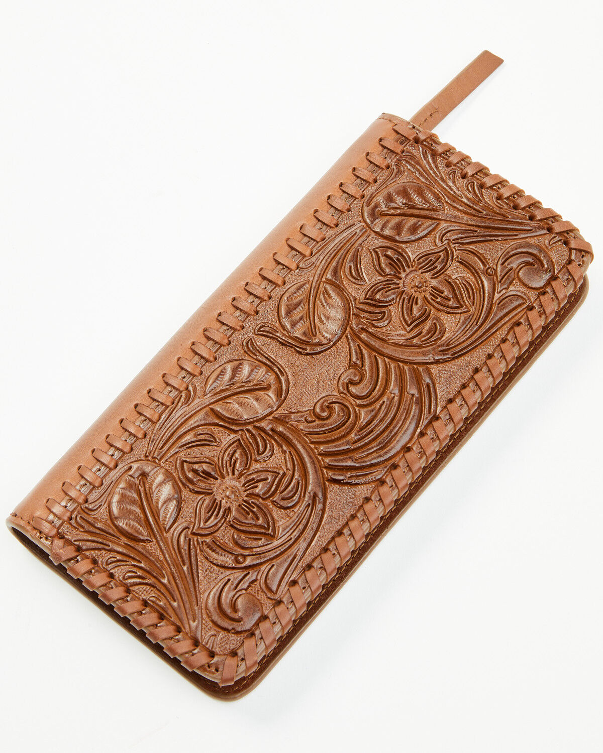 Image #1 - Shyanne Women's Laurel Tooled Leather Wallet, Brown, hi-res