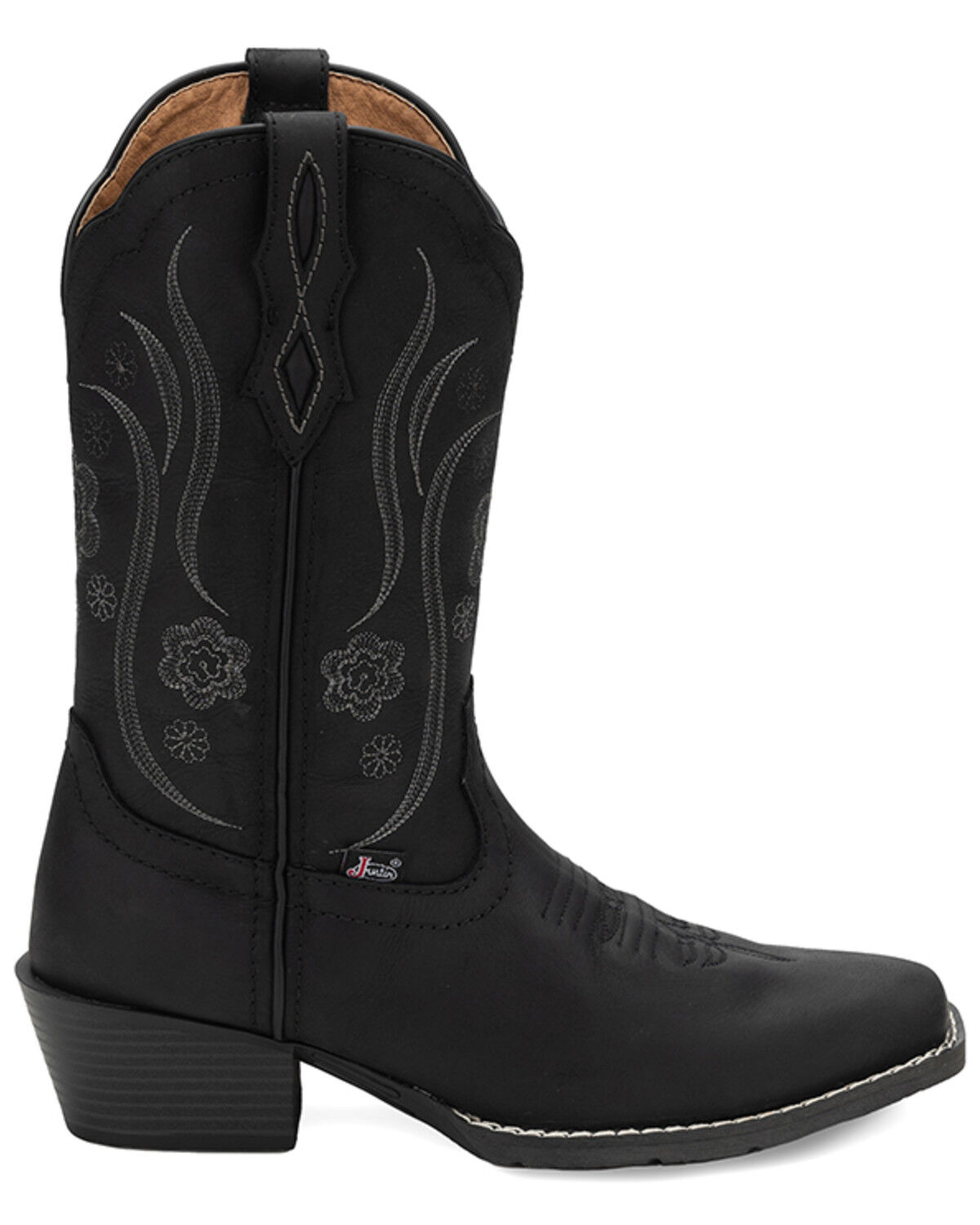 Image #2 - Justin Women's Boot Barn Exclusive Jessa Performance Western Boots - Square Toe, Black, hi-res