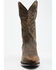 Image #4 - El Dorado Men's Bison Western Boots - Round Toe, Chocolate, hi-res
