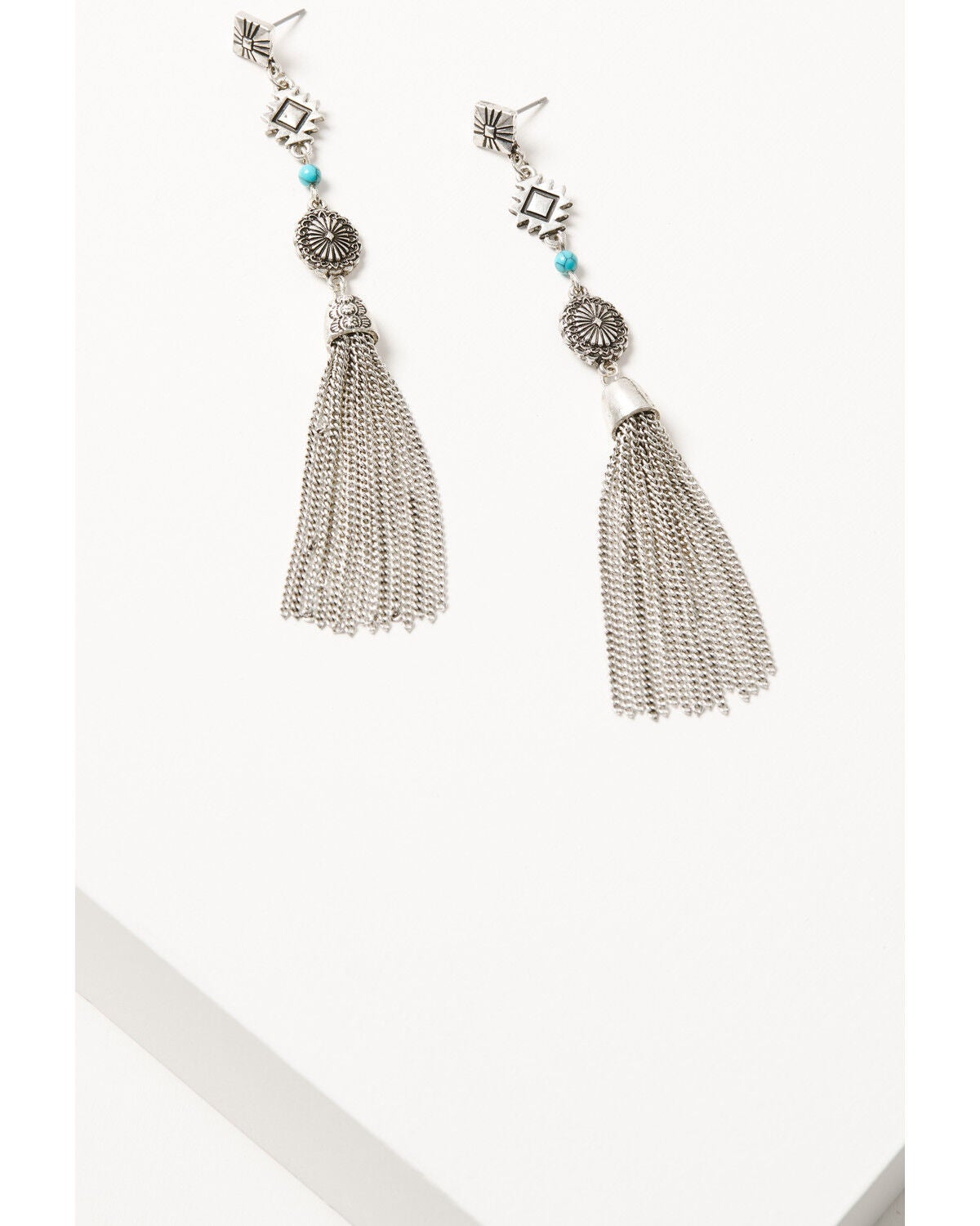 Idyllwind Women's Maudina Fringe Drop Earrings, Silver, hi-res