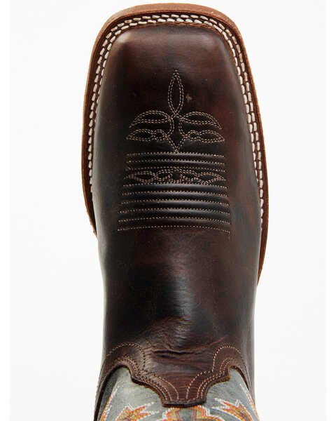 Image #6 - Justin Men's Bender Western Boots - Broad Square Toe, Brown, hi-res