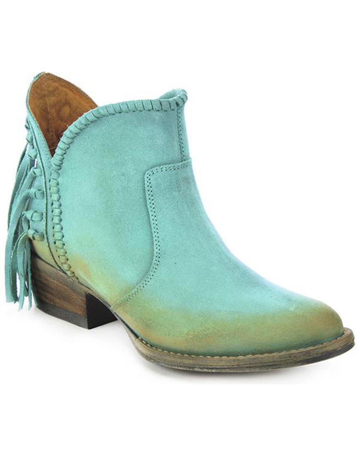 turquoise booties
