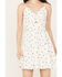 Image #3 - Wild Moss Women's Knot Front Print Dress, White, hi-res