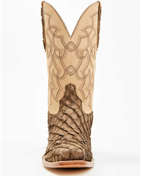 Image #4 - Cody James Men's Exotic Pirarucu Western Boots - Square Toe , Tan, hi-res