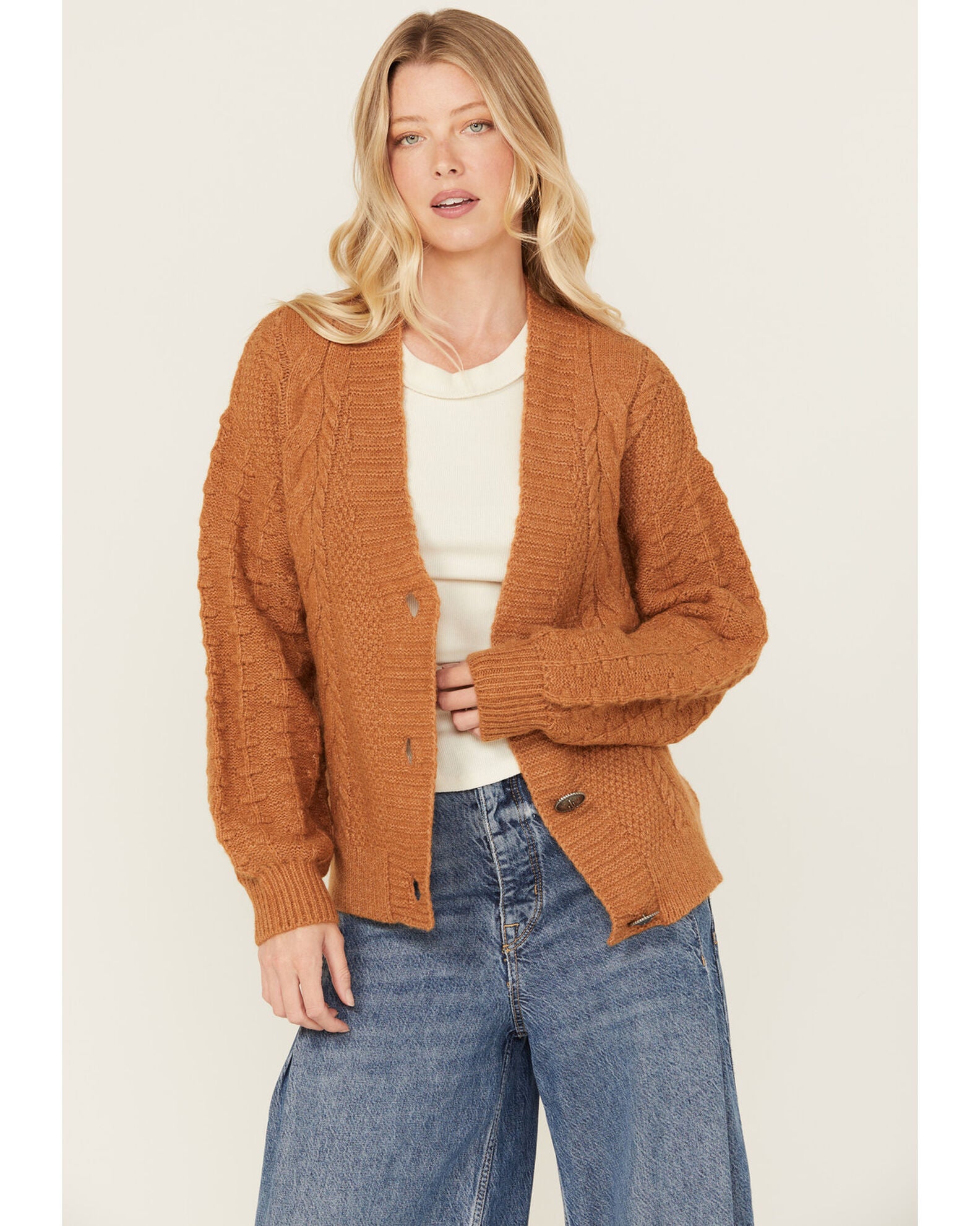 Product Name Cotton & Rye Women's Cactus Button Cardigan