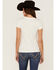 Image #3 - RANK 45® Women's Logo White Graphic Tee, Ivory, hi-res