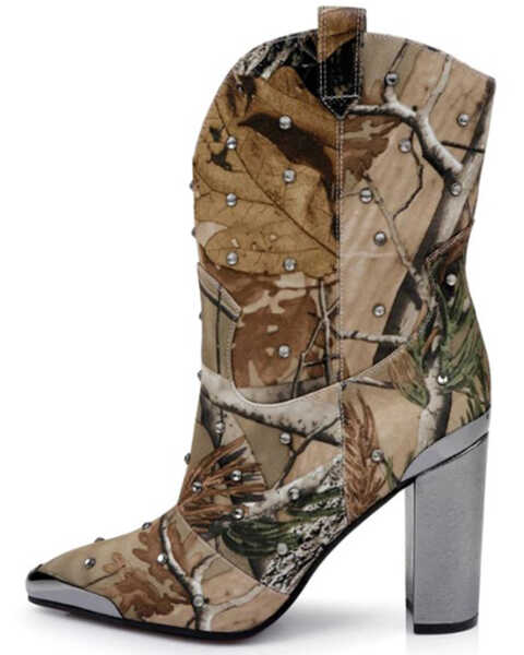 Image #3 - DanielXDiamond Women's Yosemite Western Boots - Pointed Toe , Camouflage, hi-res