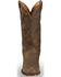 Image #4 - El Dorado Men's Handmade Tan Oiled Roper Boots - Fashion Square Toe, , hi-res