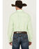 Image #4 - George Strait by Wrangler Men's Solid Long Sleeve Button-Down Stretch Western Shirt, Light Green, hi-res