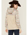 Image #4 - Hooey Women's Striped Trim Hooded Pullover, Cream, hi-res
