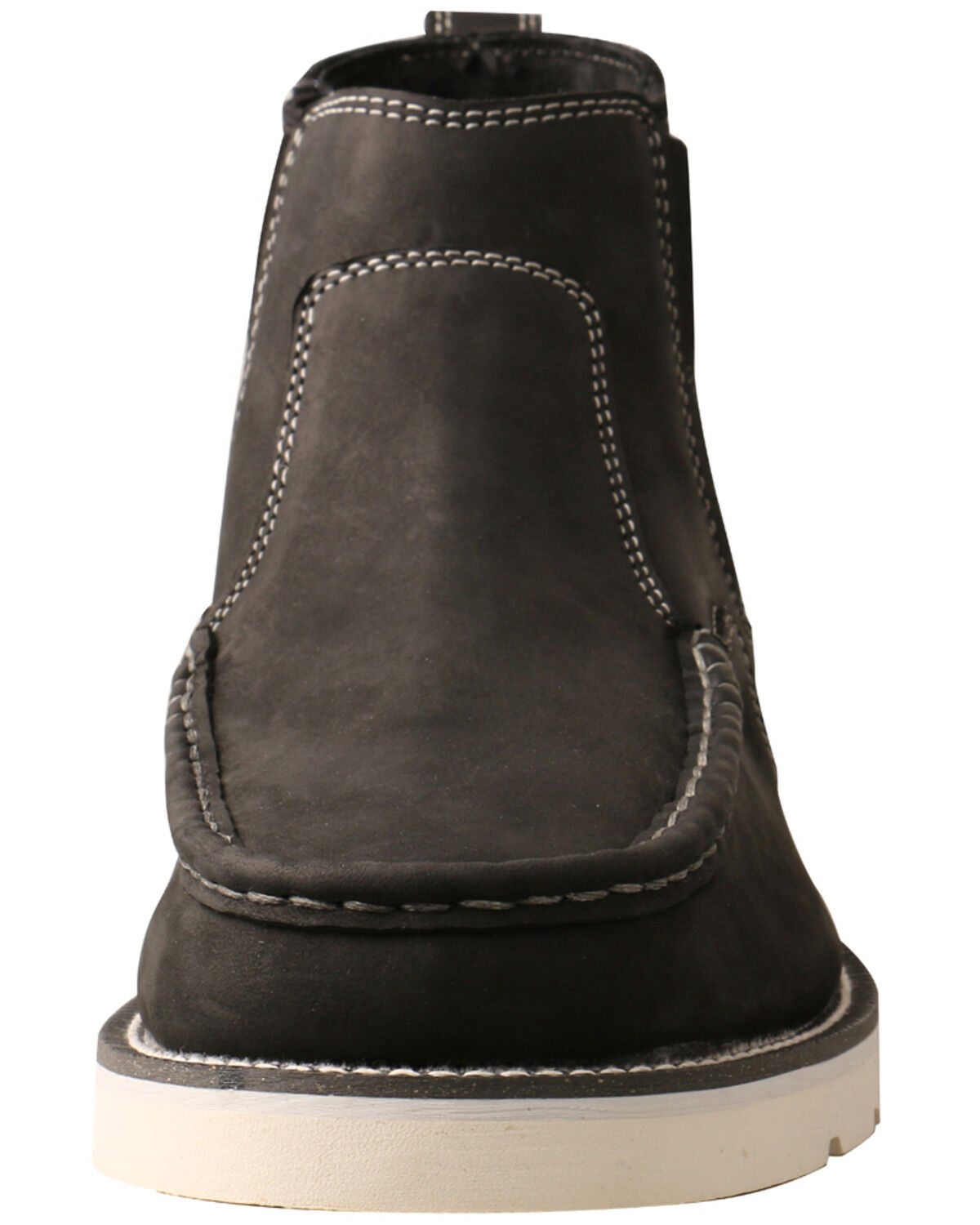 black wedge sole boots