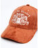 Shyanne Women's Just Add Whiskey Faux Suede Ball Cap, Rust Copper, hi-res