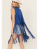 Image #4 - Fornia Women's Faux Suede Fringe Vest, Blue, hi-res
