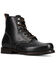 Image #1 - Frye Men's Hudson Workboot Plain Toe Boots - Round Toe, Black, hi-res