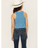 Image #4 - Fornia Girls' High Neck Tank Top , Blue, hi-res