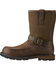 Image #2 - Ariat Men's Groundbreaker Work Boots - Moc Toe, Dark Brown, hi-res