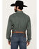 Image #4 - Cinch Men's Geo Print Long Sleeve Button-Down Western Shirt, Teal, hi-res