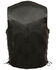 Image #2 - Milwaukee Leather Men's 4X Classic Side Lace Biker Vest - Tall, Black, hi-res