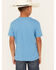 Image #4 - Rock & Roll Denim Boys' Desert Bull Skull Short Sleeve Graphic T-Shirt , Blue, hi-res