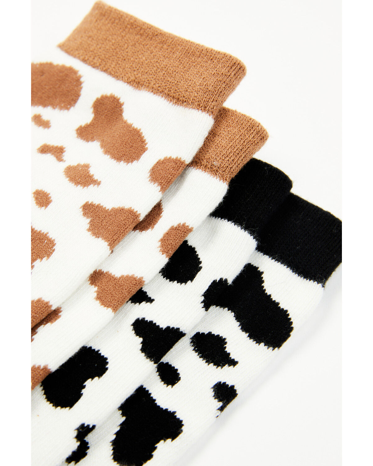 Image #3 - Shyanne Women's Cow Print Crew Socks - 2-Pack, Multi, hi-res