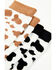 Image #3 - Shyanne Women's Cow Print Crew Socks - 2-Pack, Multi, hi-res