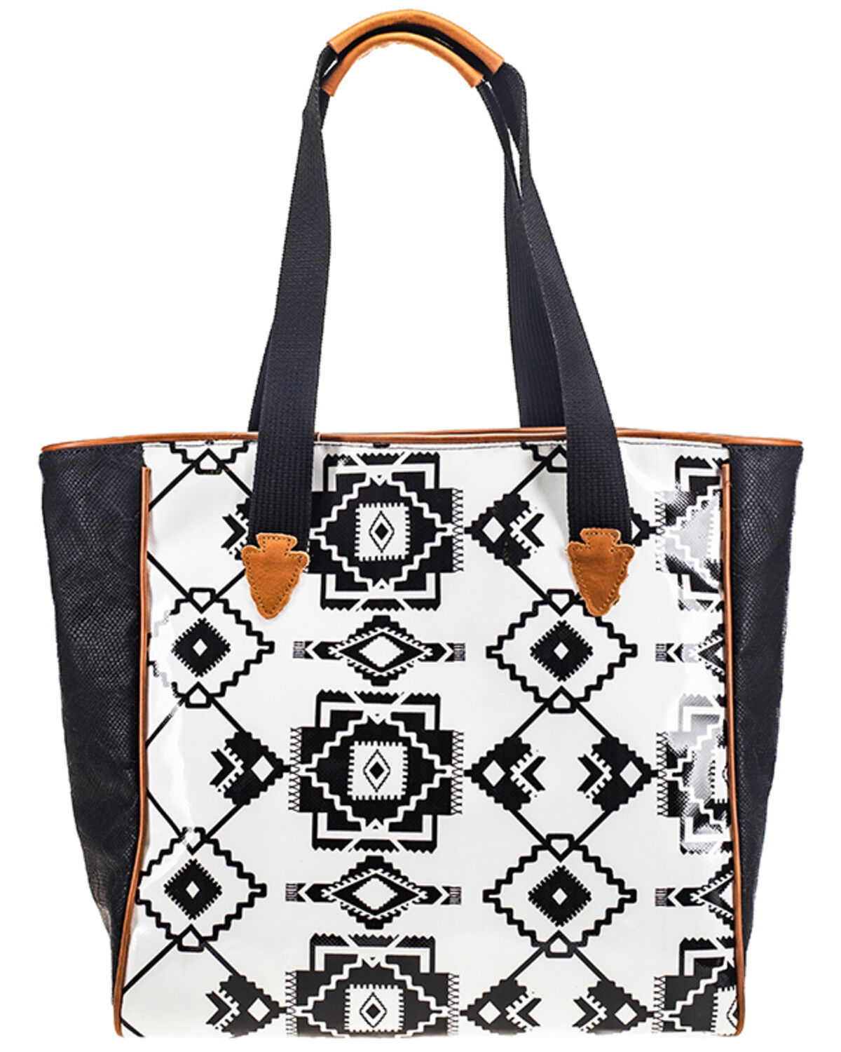 Image #2 - Hooey Women's Whiteriver Southwestern Classic Tote, White, hi-res