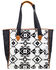 Image #2 - Hooey Women's Whiteriver Southwestern Classic Tote, White, hi-res