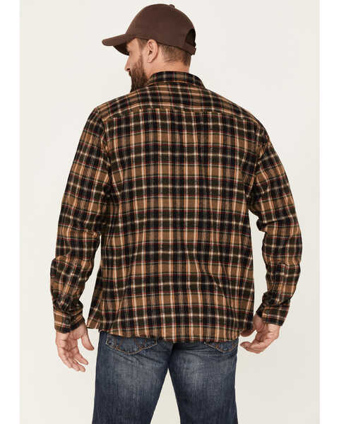 Image #4 - North River Men's Small Plaid Print Long Sleeve Button-Down Flannel Shirt, Green, hi-res