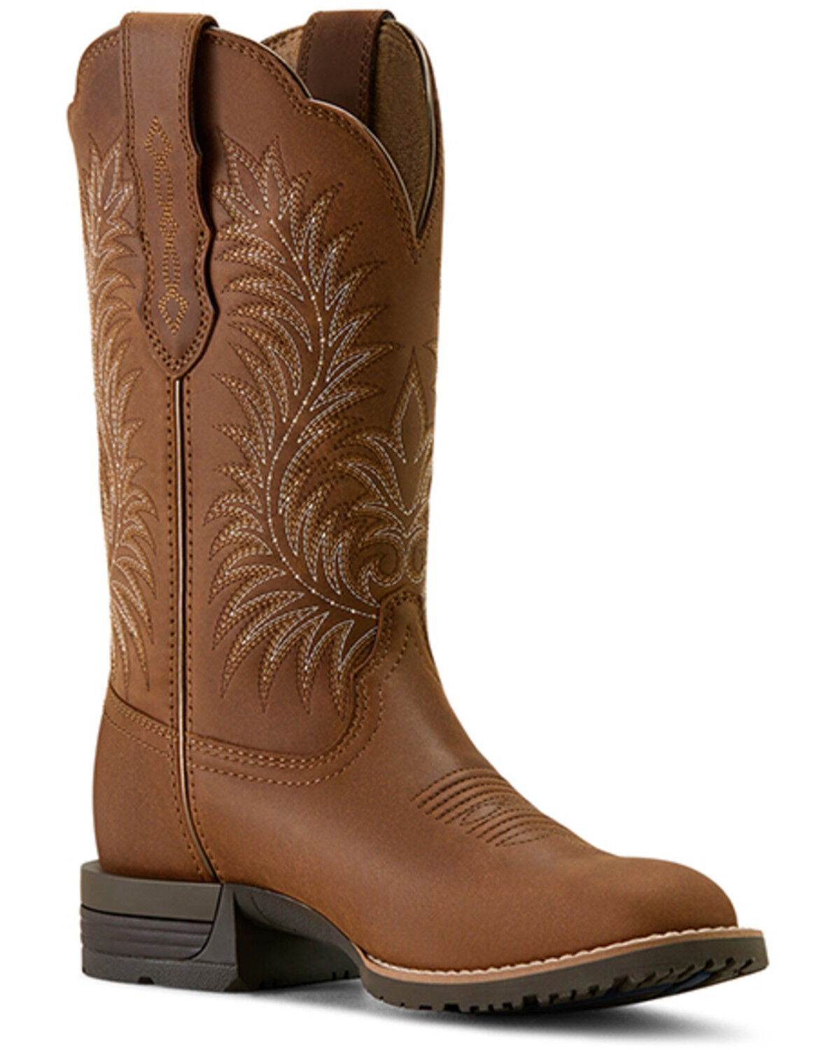 Ariat Women's Hybrid Ranchward Performance Western Boots - Round Toe, Brown, hi-res