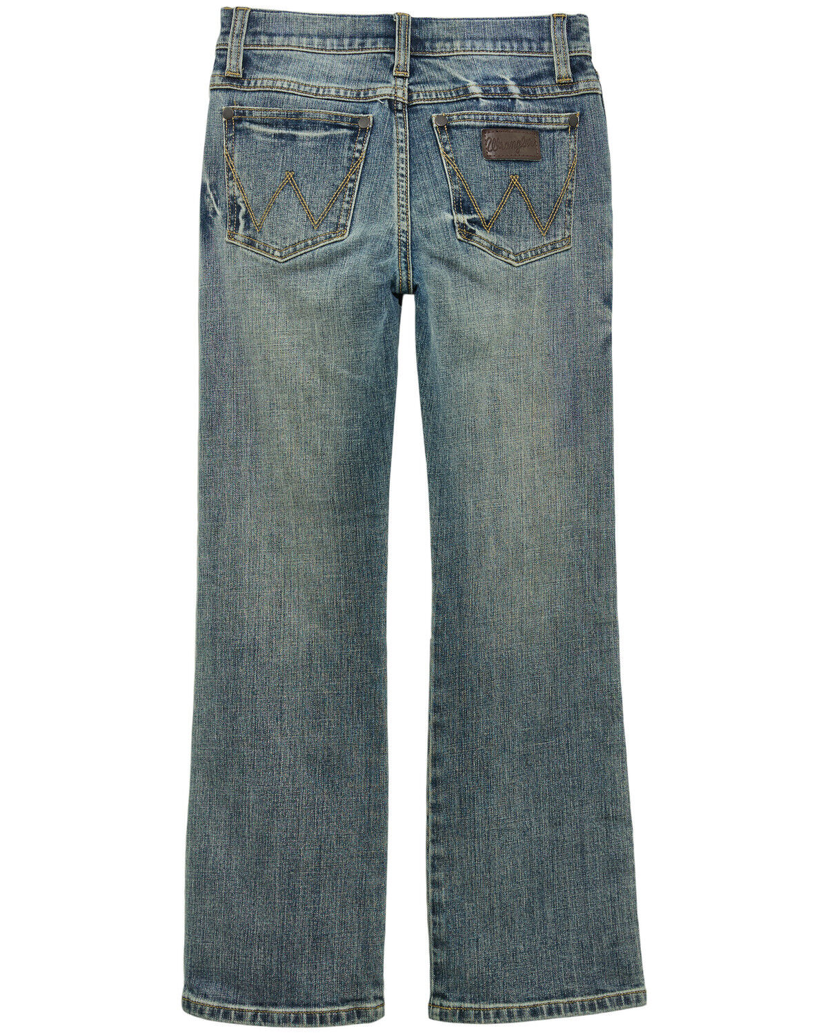 Image #1 -  Wrangler Retro Boys' Medium Wash Bootcut Stretch Denim Jeans, Light Blue, hi-res
