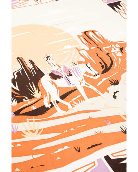 Idyllwind Women's Riverpoint Pass Desert Scene Graphic Silk Scarf, Lavender, hi-res
