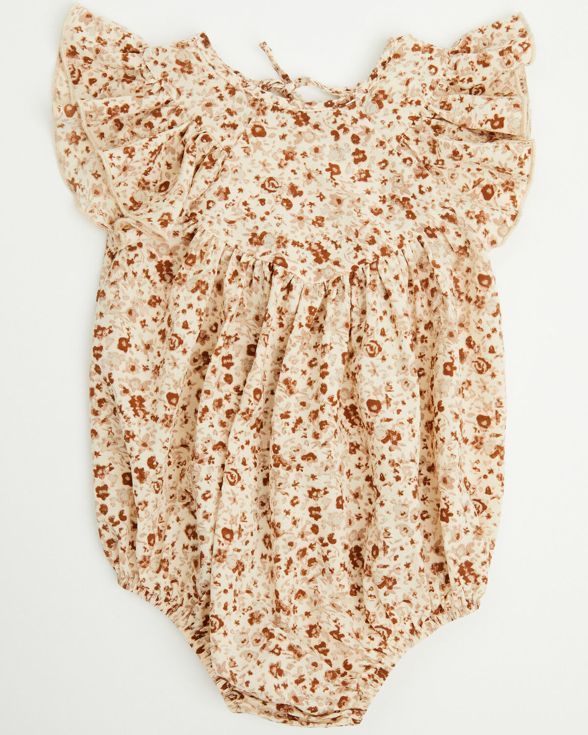 Image #1 - Yura Infant Girls' Floral Print Onesie, Cream, hi-res
