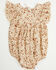 Image #1 - Yura Infant Girls' Floral Print Onesie, Cream, hi-res