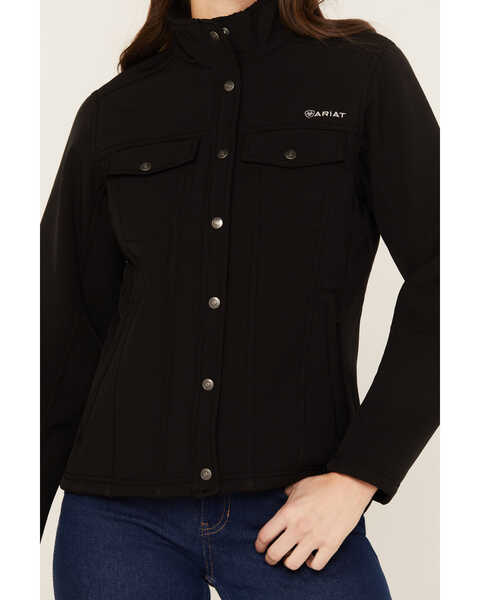 Ariat Women's Berber Back Softshell Jacket , Black, hi-res