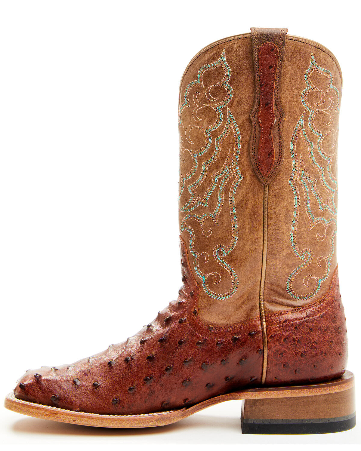 Image #3 - Shyanne Women's Brandie Exotic Ostrich Western Boots - Broad Square Toe, Brown, hi-res