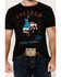 Image #3 - RANK 45® Men's Freedom Rider Americana Short Sleeve Graphic T-Shirt, Black, hi-res