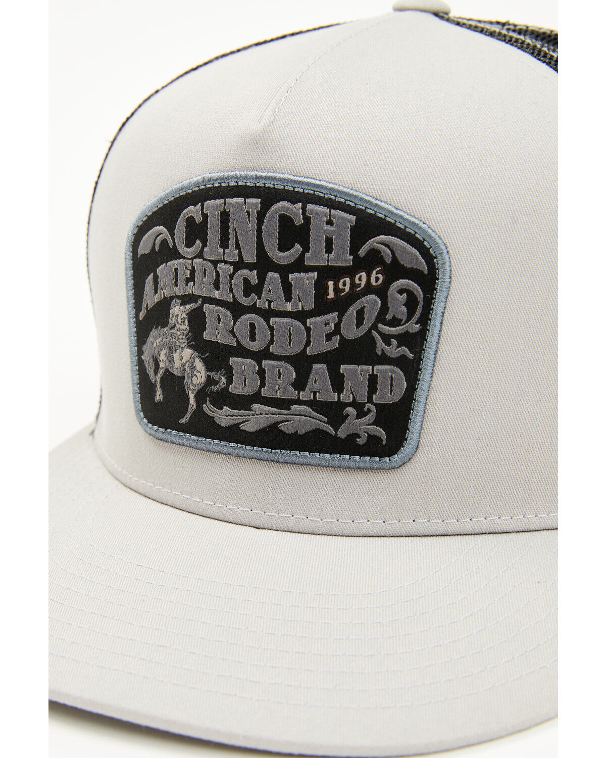 Image #2 - Cinch Men's Logo Patch Ball Cap, Grey, hi-res